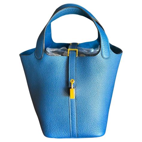 hermes picotin 18 grey|hermes picotin 18 deep blue.